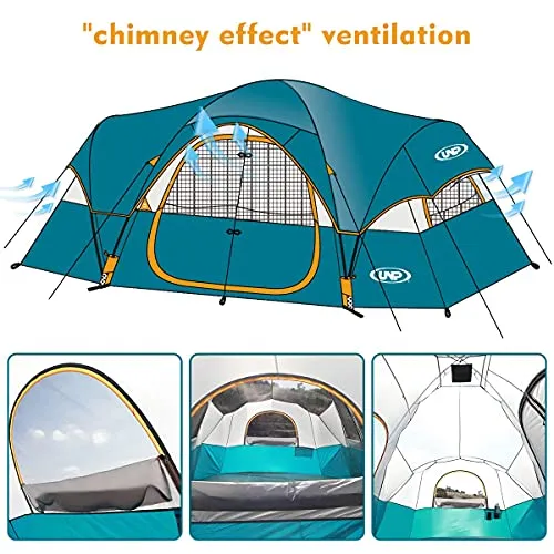 UNP Camping Tent 10-Person-Family Tents, Parties, Music Festival Tent